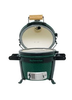 Big Green Egg Mini Keramikgrill Starter - Paket -Grillen Im Freien Big Green Egg Mini EGG Carrier Mini deckel geoeffnet
