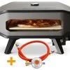 COZZE Pizzaofen Gas 34 Cm (13") Mit Thermometer - Inkl. Pizzastein