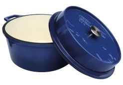 Grillfürst Emaillierter Dutch Oven Ohne Füsse DO6 - Blau