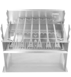 Fennek Grillspießhalter-Set Edelstahl Für Fennek 2.0 -Grillen Im Freien Fennek Grillspiesshalter Set auf Grill