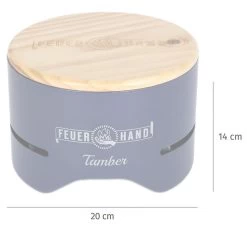 Feuerhand Tischgrill Tamber Blau -Grillen Im Freien Feuerhand Tamber Tischgrill Blau Abmessungen