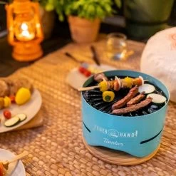 Feuerhand Tischgrill Tamber Lichtgrün -Grillen Im Freien Feuerhand Tamber Tischgrill Lichtgruen Lifestyle