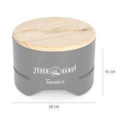 Feuerhand Tischgrill Tamber Schwarz -Grillen Im Freien Feuerhand Tamber Tischgrill schwarz Abmessungen