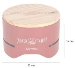 Feuerhand Tischgrill Tamber Rot -Grillen Im Freien Feuerhand Tischgrill Tamber Rot Abmessungen