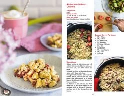 Dutch Oven Vegan - 77 Lieblingsrezepte Für Den Gusseisen Topf -Grillen Im Freien Flammo Dutch Oven Vegan Rezept Rhabarber Erdbeer Crumble