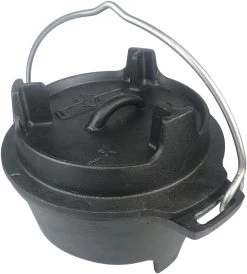 Grillfürst Dutch Oven Set BBQ Edition DO2 - X-DEAL Inkl. Tragetasche / Aufbewahrungstasche, Gusseisen Pflege Und Deckelheber