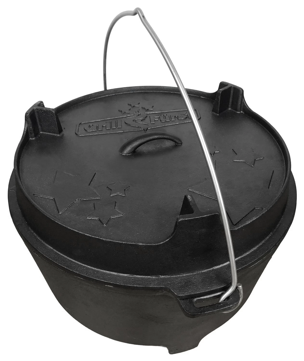 Grillfürst Dutch Oven Set BBQ Edition DO20 - X-DEAL Inkl. Tragetasche / Aufbewahrungstasche, Gusseisen Pflege, Ringreiniger, Deckelheber Und Bambus-Kochlöffel 3 Grillfürst Dutch Oven Set BBQ Edition DO20 - X-DEAL Inkl. Tragetasche / Aufbewahrungstasche, Gusseisen Pflege, Ringreiniger, Deckelheber Und Bambus-Kochlöffel