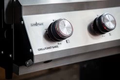 Grillfürst G401G 4-Brenner Einbaugrill - Eintracht Frankfurt Edition - Gusseisenroste -Grillen Im Freien Grillfuerst Eintracht Frankfurt Gasgrill Drehregler