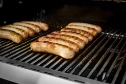 Grillfürst G210E 2-Brenner Gasgrill Mit Hochtemperaturbrenner Und Edelstahl Rosten -Grillen Im Freien Grillfuerst Gasgrill G210E Bratwurst