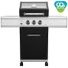 Grillfürst G210G 2-Brenner Gasgrill Mit Hochtemperaturbrenner Und Gusseisen Rosten -Grillen Im Freien Grillfuerst Gasgrill G210G CO2 neutral