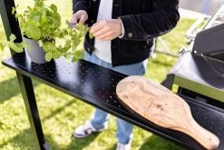 Grillfürst Premium Grillpavillon Aus Stahl Mit Wetterfestem Metalldach Und Ablageflächen -Grillen Im Freien Grillfuerst Grillpavillon Ablage