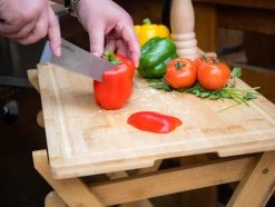 Grillfürst Grill Beistelltisch / Klapptisch Mit Abnehmbaren Schneidebrett 63 Cm X 40 Cm -Grillen Im Freien Grillfuerst Klapptisch Beistelltisch Grilltisch