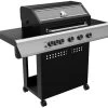 Grillfürst S530G 5-Brenner Gasgrill Mit Seitenkocher Und Gusseisen Rosten -Grillen Im Freien Grillfuerst S 530 Gasgrill Seitenkocher Gussroste seite