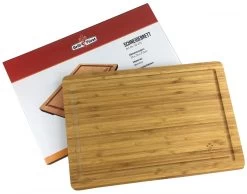Grillfürst Schneidebrett Set, 2 Kleine Schneidebretter 39 X 26cm, 1 Großes Schneidebrett 50 X 30cm -Grillen Im Freien Grillfuerst Schneidebrett klein Bambus