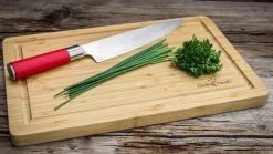 Grillfürst Schneidebrett Set, 2 Kleine Schneidebretter 39 X 26cm, 1 Großes Schneidebrett 50 X 30cm -Grillen Im Freien Grillfuerst Schneidebrett klein Schnittlauch