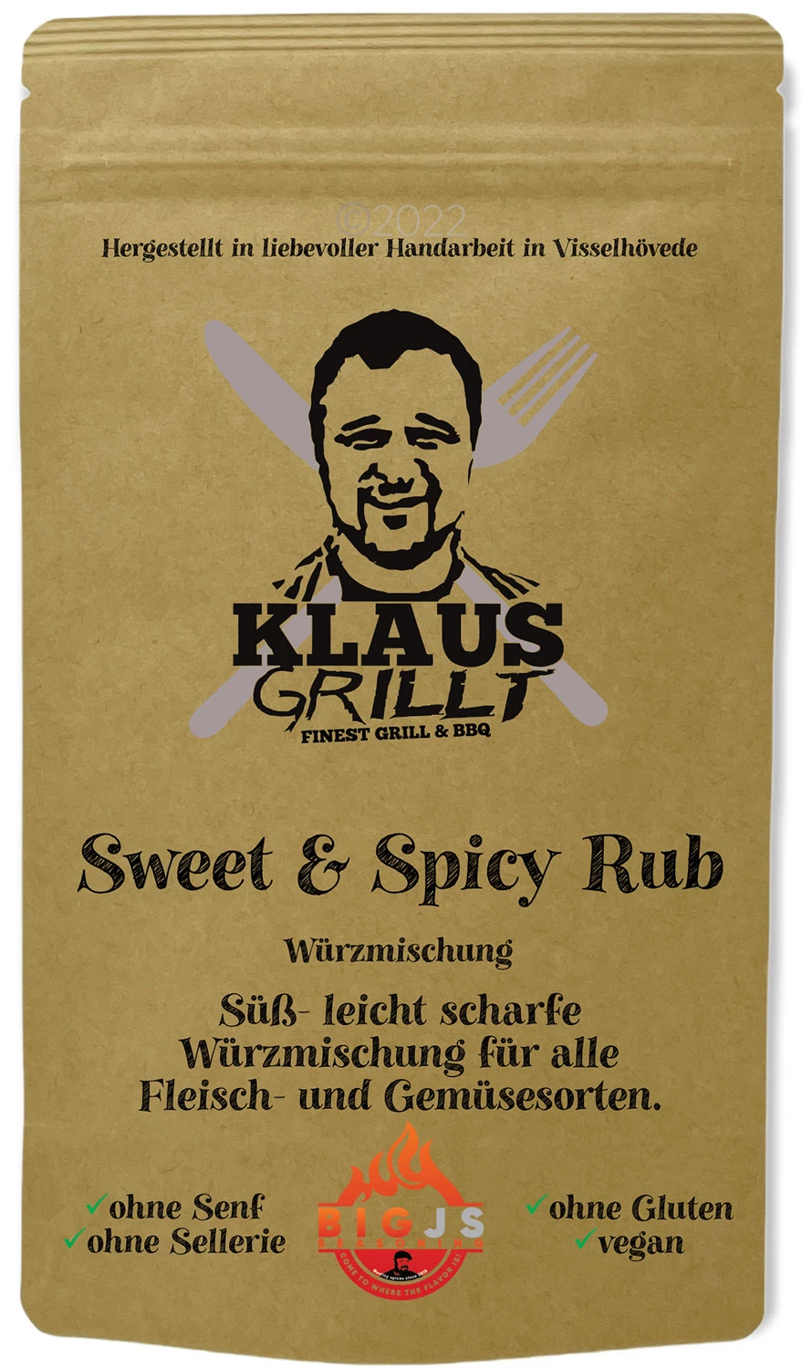 Sweet & Spicy Rub 250 G Beutel By Klaus Grillt 3 Sweet & Spicy Rub 250 G Beutel By Klaus Grillt