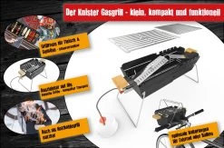 Knister Gasgrill - Ausziehbarer Kompaktgrill