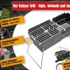 Knister Grill Original - Ausziehbarer Holzkohle Kompaktgrill -Grillen Im Freien Knister Original Kompaktgrill Highlights