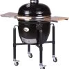 Monolith Grill LeCHEF BBQ GURU - PRO-Serie 2.0 Schwarz - MIT Gestell Und Seitentischen -Grillen Im Freien Monolith Keramik Grill BBQ GURU Le Chef PRO Serie 2 0 129030 1 1688033738