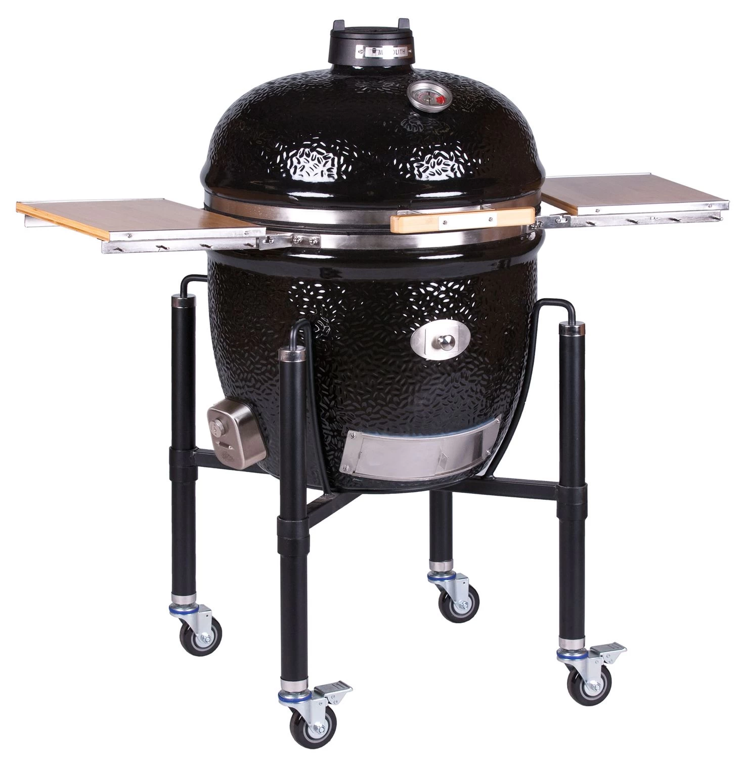 Monolith Grill LeCHEF BBQ GURU - PRO-Serie 2.0 Schwarz - MIT Gestell Und Seitentischen - Inkl. DynaQ Controller Set 4 Monolith Grill LeCHEF BBQ GURU - PRO-Serie 2.0 Schwarz - MIT Gestell Und Seitentischen - Inkl. DynaQ Controller Set – Bild 2