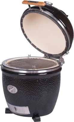 Monolith Grill CLASSIC BBQ GURU - PRO-Serie 2.0 Schwarz - OHNE Gestell Und Seitentische - Inkl. DigiQ Controller Set -Grillen Im Freien Monolith Keramik Grill Classic PRO Serie 2 0 129002 black 11