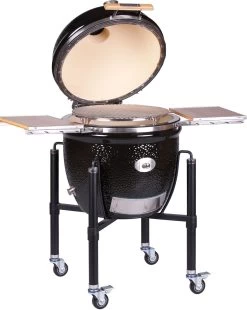 Monolith Grill LeCHEF PRO-Serie 2.0 Schwarz - MIT Gestell Und Seitentischen -Grillen Im Freien Monolith Keramik Grill Le Chef PRO Serie 2 0 121030 black 4