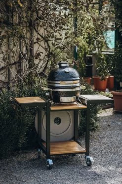 Monolith Trolley Inkl. Seitentische - ICON / Junior -Grillen Im Freien Monolith Trolley Icon Feuerplattenhalterung