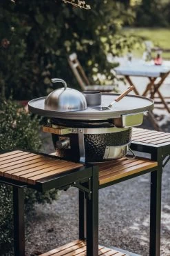 Monolith Trolley Inkl. Seitentische - ICON / Junior -Grillen Im Freien Monolith Trolley Icon Keramikgrill Feuerplatte