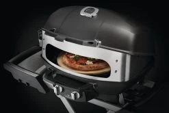 Napoleon Drehspieß / Rotisserie Heavy Duty Mit Ofeneinsatz Für TravelQ Gasgrill -Grillen Im Freien Napoleon 69282 TQ PRO285 Rotisserie InUse Pizza