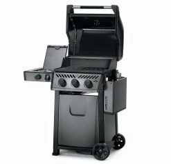 Napoleon Freestyle 365 Gasgrill, Graphit - Mit Seitenbrenner - Modell 2023 - X-DEAL Inkl. Drehspiess -Grillen Im Freien Napoleon Freestyle 365 SB Seite abgeklappt