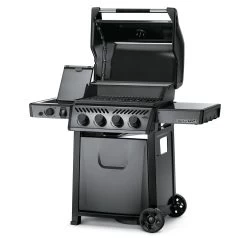 Napoleon Freestyle 425 Gasgrill, Graphit - Mit Sizzle Zone - X-DEAL Inkl. Grillplatte Und Plancha Tool-Set -Grillen Im Freien Napoleon Freestyle 425 Gasgrill Sizzle Zone offen