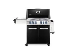 Napoleon Prestige 500 Gasgrill, Schwarz - Mit Safety Glow - Modell 2023 - SMART Deal Inkl. Grillfürst Grill Control -Grillen Im Freien Napoleon Prestige 500 Gasgrill schwarz Seitenablage klappbar 1