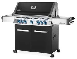 Napoleon Prestige 665 Gasgrill, Schwarz - Mit Safety Glow - Modell 2023 - SMART Deal Inkl. Grillfürst Grill Control -Grillen Im Freien Napoleon Prestige 665 schwarz Angle Black KnbsOn