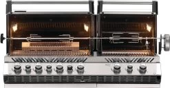 Napoleon Luxus Outdoor Küche Oasis 400 Mit Prestige Pro 825 Edelstahl Einbaugrill Ohne Vordefinierte Arbeitsplatte -Grillen Im Freien Napoleon Prestige PRO825 Einbaugrill Drehspiess Backburner Deckel 3 1683040305