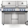 Napoleon Prestige Pro 825-3 Edelstahl Gasgrill Inkl. Drehspieß Und Bodenbeleuchtung - Modell 2023 - SMART Deal Inkl. Grillfürst Grill Control Mit Companion Device Und Einstichthermometer -Grillen Im Freien Napoleon Prestige Pro 825 Gasgrill PRO825RSBIPSS