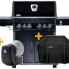 Napoleon Rogue SE 525 Gasgrill - All-black - Grillfürst Edition Inkl. Abdeckhaube - SMART Deal Inkl. Grillfürst Grill Control - Modell 2022 -Grillen Im Freien Napoleon Smart Grill Rogue All Black SE Grillfuerst Grill Control