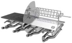 Outdoorchef Dualchef 425 G BZ Gasgrill Mit Blazing Zone Infrarotbrenner + DGS Gusseisen Grillrost 2 Stk.+ DGS Gemüse Grillrost 2 Stk. -Grillen Im Freien Outdoorchef Dualchef 425G BZ Gasgrill Heat Diffuser