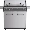 Outdoorchef Dualchef S 425 G Edelstahl Gasgrill Mit Seitenkocher + BLAZING ZONE Infrarotbrenner -Grillen Im Freien Outdoorchef Dualchef Gasgrillstation