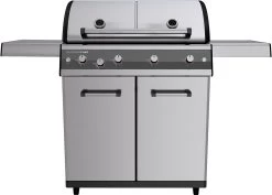Outdoorchef Dualchef S 425 G Edelstahl Gasgrill Mit Seitenkocher + BLAZING ZONE Infrarotbrenner