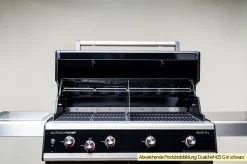 Outdoorchef Dualchef S 425 G Edelstahl Gasgrill Mit Seitenkocher + BLAZING ZONE Infrarotbrenner -Grillen Im Freien Outdoorchef Dualchef S 425 G geteilter Garraum