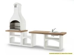 Palazzetti Outdoor Küche: Modul Grillkamin Brioni Inkl. Montagematerial -Grillen Im Freien Palazzetti Grillkamin Brioni Outdoor Kueche Kombi 1