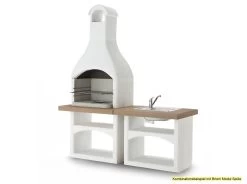 Palazzetti Outdoor Küche: Modul Grillkamin Brioni Inkl. Montagematerial -Grillen Im Freien Palazzetti Grillkamin Brioni Outdoor Kueche Kombi 3