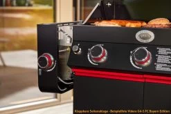 Rösle Videro G2-S VARIO+ Schwarz Gasgrill - FC Bayern Edition - Inkl. FC Bayern Abdeckhaube Und Grillbürste -Grillen Im Freien Roesle FC Bayern Grill Videro G2 S klappbare Seitenablage