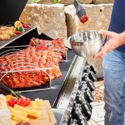 Rösle Gasgrill Videro G6-S VARIO+ Schwarz - Modell 2023 - SMART Deal Inkl. Grillfürst Grill Control -Grillen Im Freien Roesle Gasgrill Videro G6 S Mood Grillflaeche