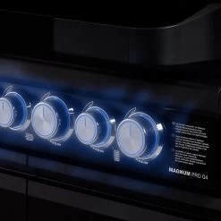 Rösle Gasgrill Magnum PRO G4-S - X-DEAL Inkl. Abdeckhaube Und Gusseisen Grillplatte - Modell 2023 -Grillen Im Freien Roesle Magnum Pro G4 S Drehregler beleuchtet