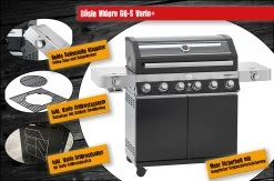 Rösle Gasgrill Videro G6-S VARIO+ Schwarz - Modell 2023 - SMART Deal Inkl. Grillfürst Grill Control -Grillen Im Freien Roesle Videro G6 S Vario Highlights