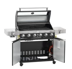 Rösle Gasgrill Videro G6-S VARIO+ Schwarz - Modell 2023 - SMART Deal Inkl. Grillfürst Grill Control -Grillen Im Freien Roesle Videro G6 S Vario schwarz 25527 Unterschrank