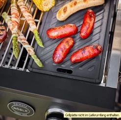 Rösle Gasgrill Videro Pro G2-P Campinggrill -Grillen Im Freien Roesle Videro PRO G2 P Gasgrill Beispiel mit Grillplatte