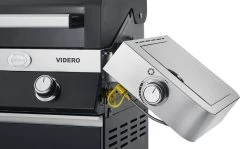 Rösle Gasgrill Videro G6-S VARIO+ Schwarz - Modell 2023 - SMART Deal Inkl. Grillfürst Grill Control -Grillen Im Freien Roesle Videro schwarz klappbare Seitenteile Seitenkocher