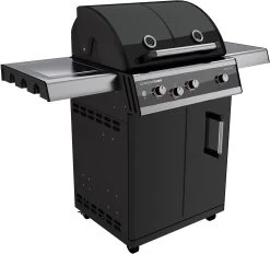 Outdoorchef Dualchef 325 G Gasgrill Mit Seitenkocher + BLAZING ZONE Infrarotbrenner -Grillen Im Freien outdoorchef dualchef 325 g seitlich 18 700 02